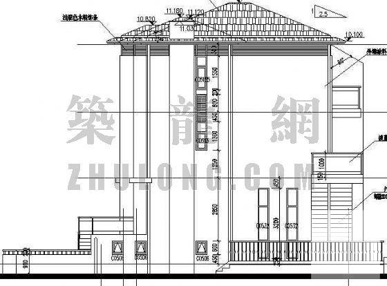 比较详细的别墅建筑CAD施工图纸 - 1