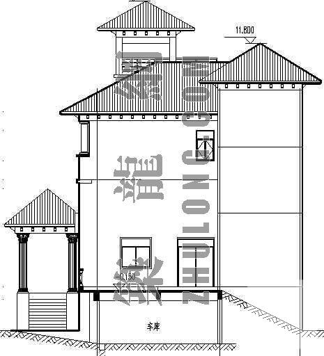 小康别墅建筑CAD施工图纸 - 1