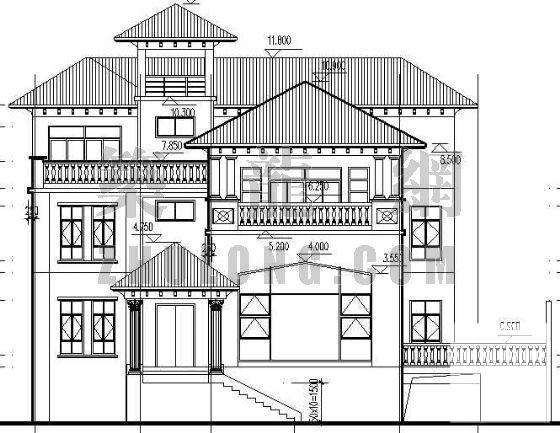 小康别墅建筑CAD施工图纸 - 3