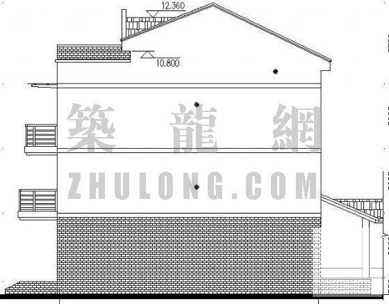 3层砖混结构酒店式公寓建筑CAD施工图纸 - 1