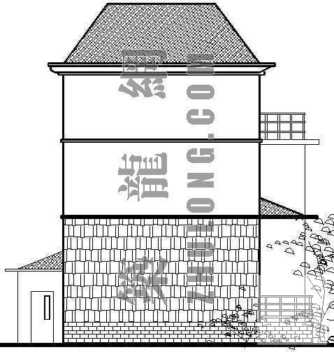 别墅建筑CAD图纸 - 1