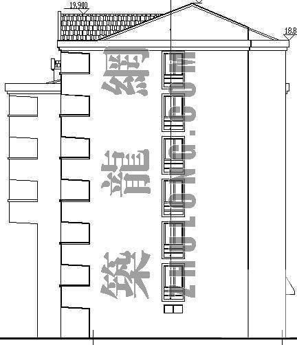 比较不错的砖混商住楼建筑CAD施工图纸 - 1