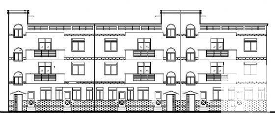 砖混结构3层小康型别墅建筑CAD施工图纸 - 3