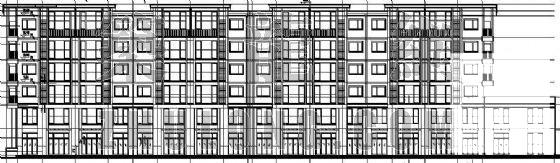 底层带商铺住宅楼建筑CAD施工图纸 - 2