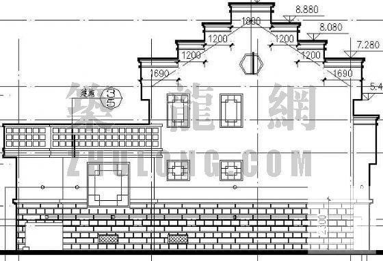 时尚的别墅建筑CAD施工图纸 - 1