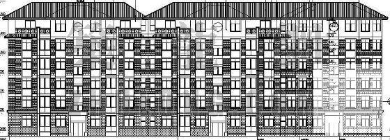 多层住宅楼建筑CAD施工图纸 - 1