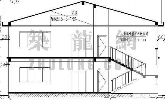 小型别墅建筑CAD施工图纸 - 3