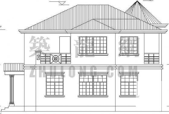 豪华二别墅建筑设计CAD施工图纸 - 3