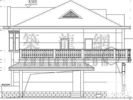 山庄C区B标准型别墅建筑CAD施工图纸 - 2