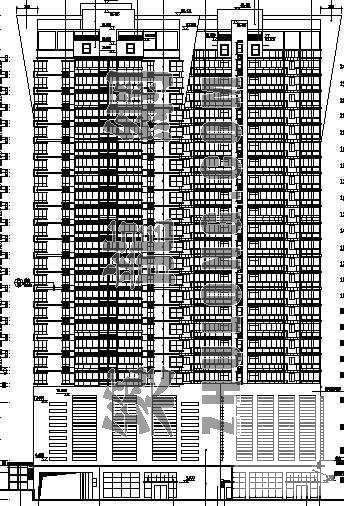 24层商住楼建筑CAD施工图纸 - 2