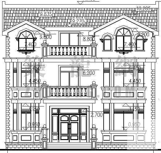 豪华欧式别墅建筑CAD施工图纸 - 1