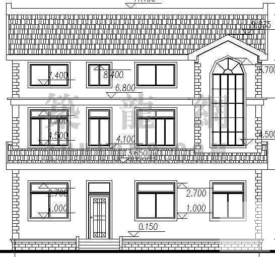 豪华欧式别墅建筑CAD施工图纸 - 3