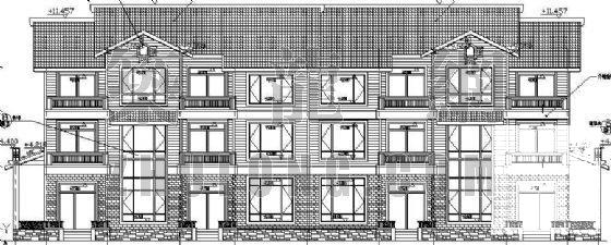 西湖别墅单体建筑CAD图纸 - 3