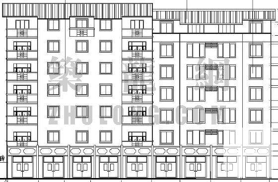 7层砖混结构住宅楼建筑施工图CAD图纸 - 1