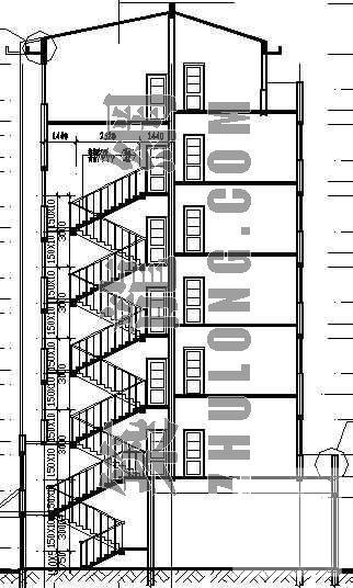 7层砖混结构住宅楼建筑施工图CAD图纸 - 3