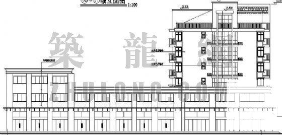 城市6层广电大楼建筑CAD施工图纸 - 2
