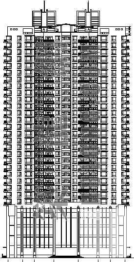 南方高层住宅楼建筑设CAD施工图纸 - 1