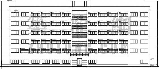 6层员工宿舍建筑CAD施工图纸 - 1