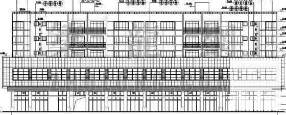 商住楼建筑CAD施工图纸 - 1