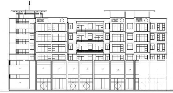 精美商住楼建筑CAD施工图纸 - 1