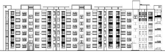 精美小区住宅楼建筑CAD施工图纸 - 1