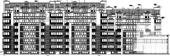 小区住宅楼建筑CAD施工图纸 - 1