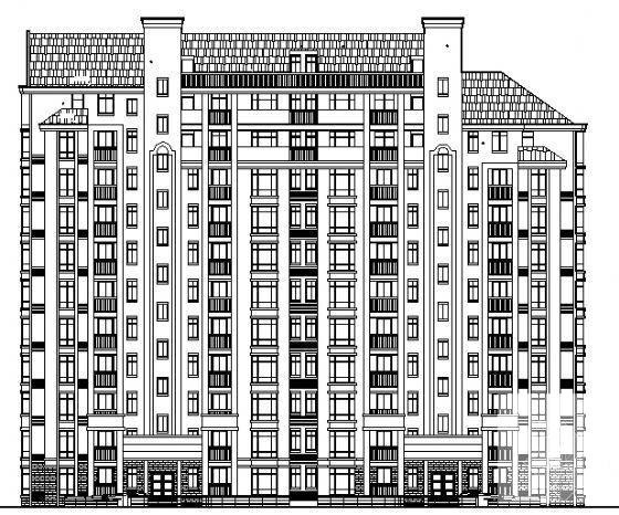 剪力墙结构小高层建筑施工CAD图纸 - 1