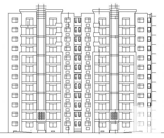 住宅楼建筑设计CAD图纸 - 1