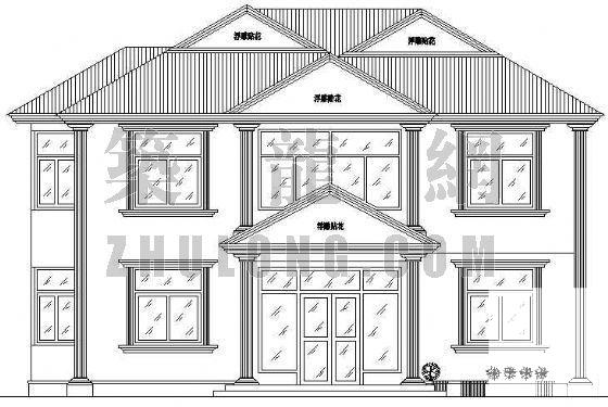 豪华别墅图纸建筑、结构、给排水、电气CAD施工图纸 - 1