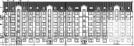 坡屋顶住宅建筑CAD施工图纸 - 1