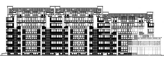 小区住宅楼建筑CAD施工图纸 - 1