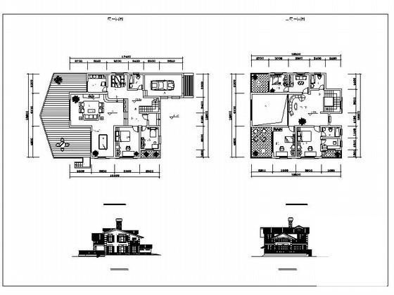 2层乡村风格别墅建筑CAD图纸 - 4
