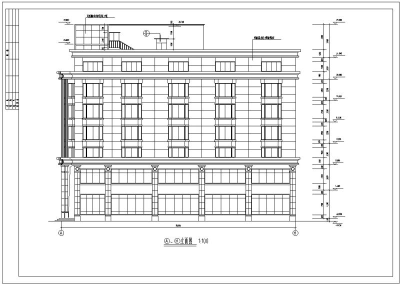 3套办公综合楼建筑设计CAD施工图纸 - 1