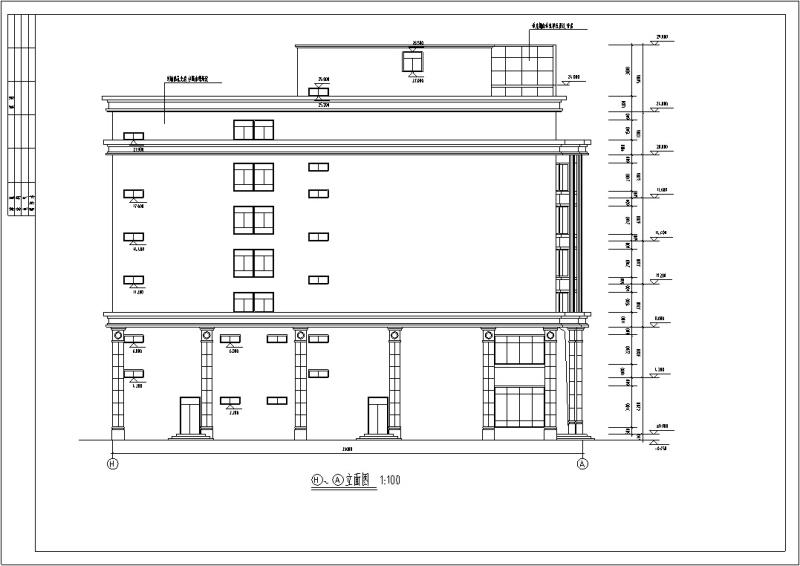3套办公综合楼建筑设计CAD施工图纸 - 5