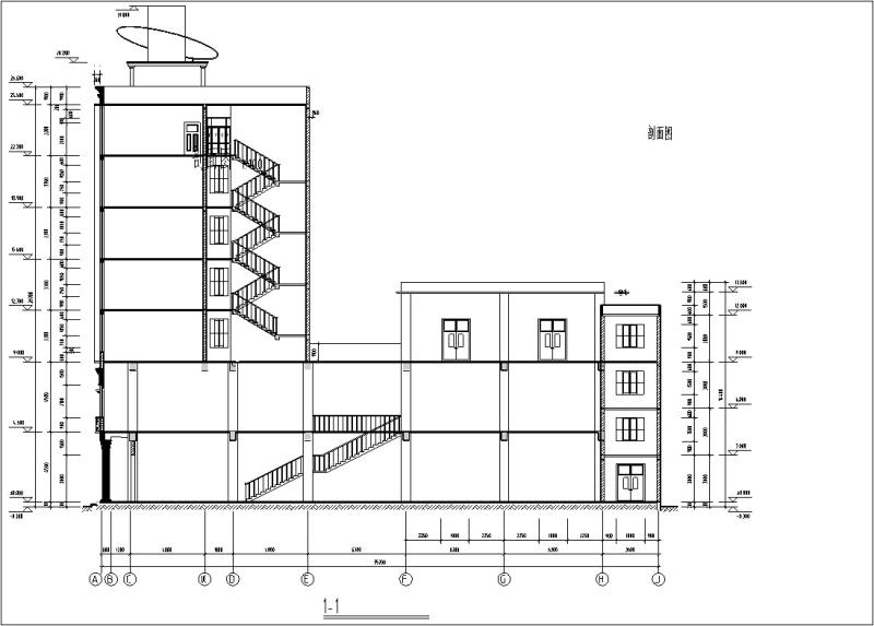 新华书店现代多层商务办公建筑设计CAD施工图纸 - 4