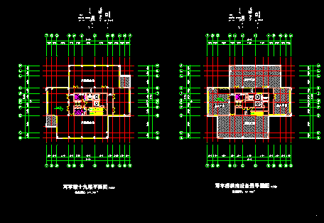 19层写字楼建筑设计CAD施工图纸 - 2