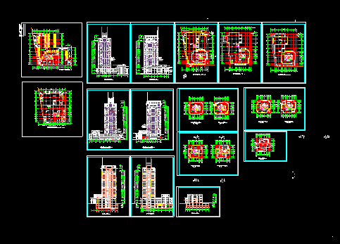 19层写字楼建筑设计CAD施工图纸 - 5