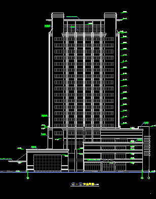21层塘栖酒店大厦建筑施工图（CAD图纸） - 3