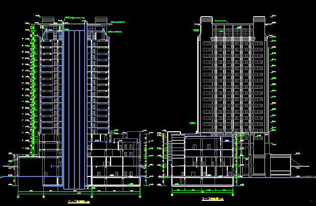21层塘栖酒店大厦建筑施工图（CAD图纸） - 5