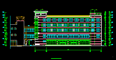 5层祥美大酒店建筑施工图（CAD图纸、框架剪力墙结构） - 2
