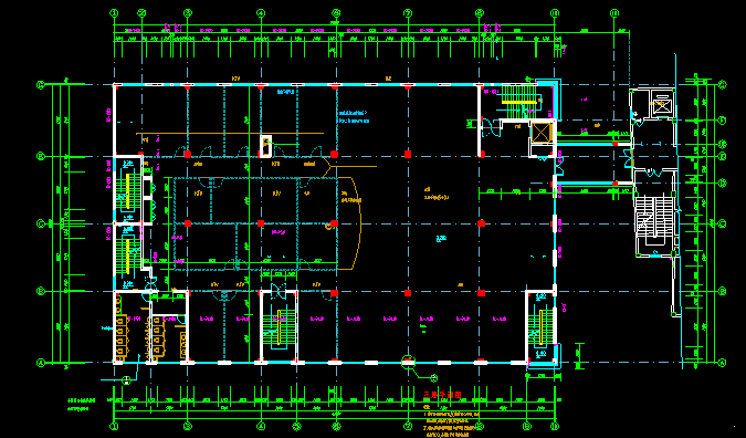 5层祥美大酒店建筑施工图（CAD图纸、框架剪力墙结构） - 5