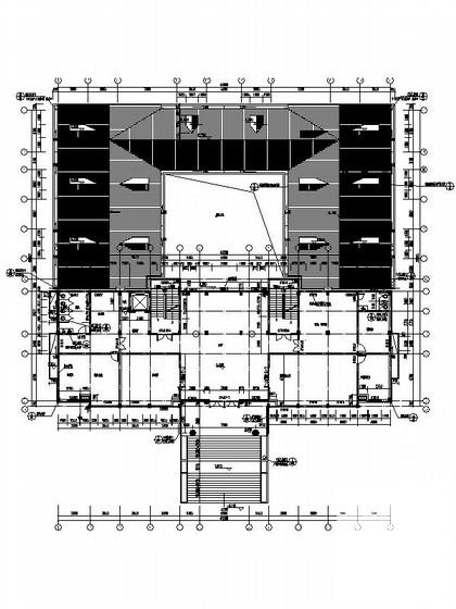6层现代风格执法办案综合办公楼设计方案设计CAD图纸 - 1