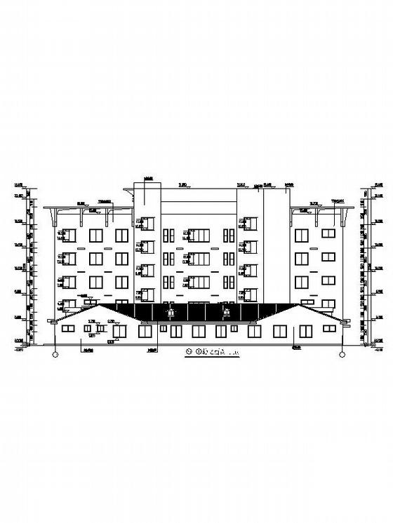 6层现代风格执法办案综合办公楼设计方案设计CAD图纸 - 3