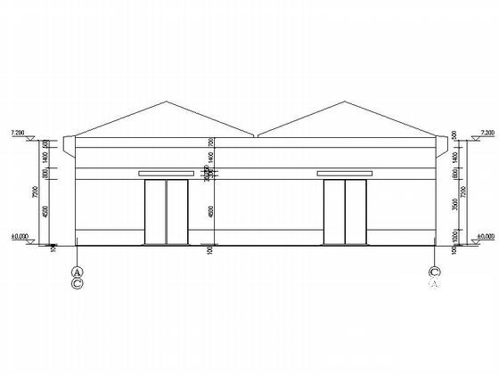 框架结构3层办公及单层厂房建筑施工CAD图纸 - 2