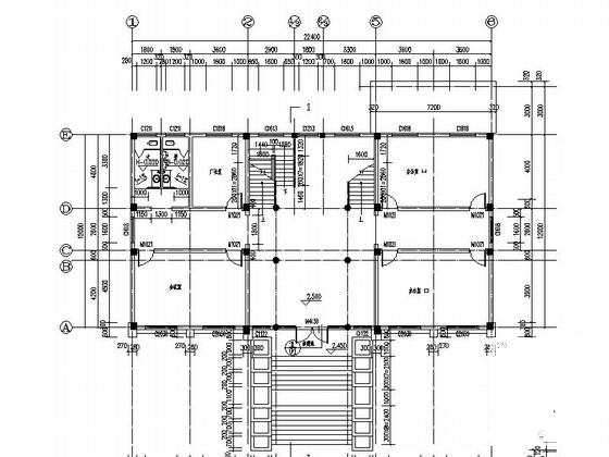 框架结构3层办公及单层厂房建筑施工CAD图纸 - 5