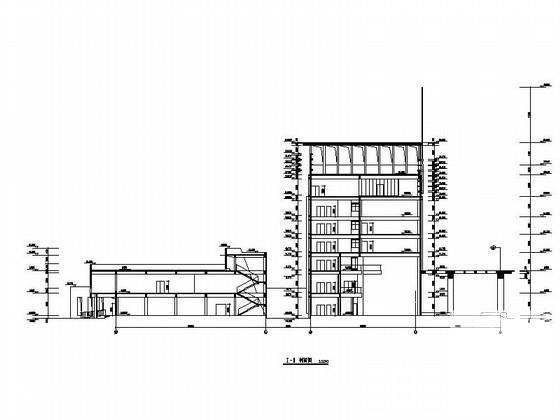 8层行政办公楼建筑施工CAD图纸 - 1