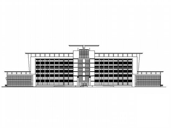 8层行政办公楼建筑施工CAD图纸 - 3