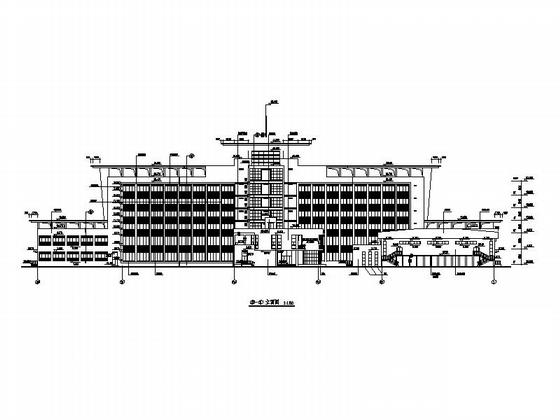 8层行政办公楼建筑施工CAD图纸 - 4