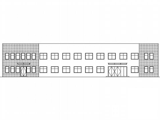 2层钢结构办公楼CAD施工图纸 - 4