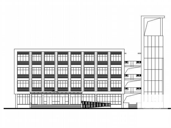 4层办公楼建筑CAD施工图纸 - 2